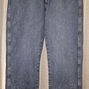 Wrangler Mens 34x32 Straight Leg Blue Jeans